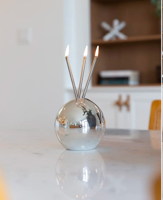 Everlasting Candle Silver Neva Vase