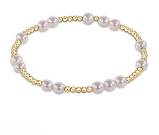 Extends Hope Unwritten 5mm Bead Bracelet- Pearl