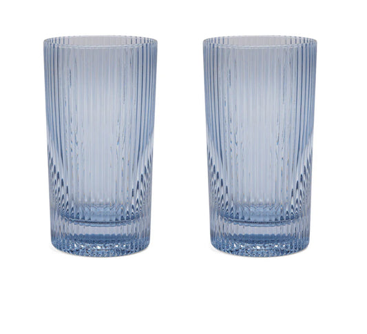 The Stella Glass Highball Glass- Blue