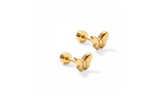 Screwback Stud Earrings - Bella Butterfly