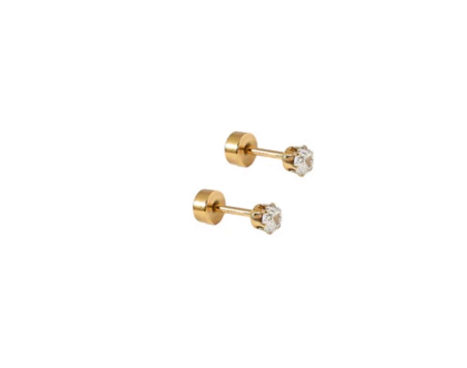 Screwback Stud Earrings - Micro Helen