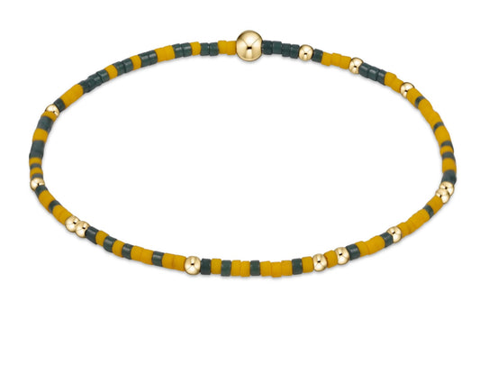 Gameday Hope Unwritten Bracelet - Dark Green & Golden Yellow