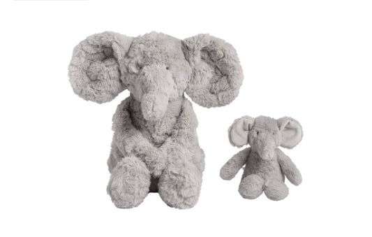 Mom and Baby Elephant Plush Set