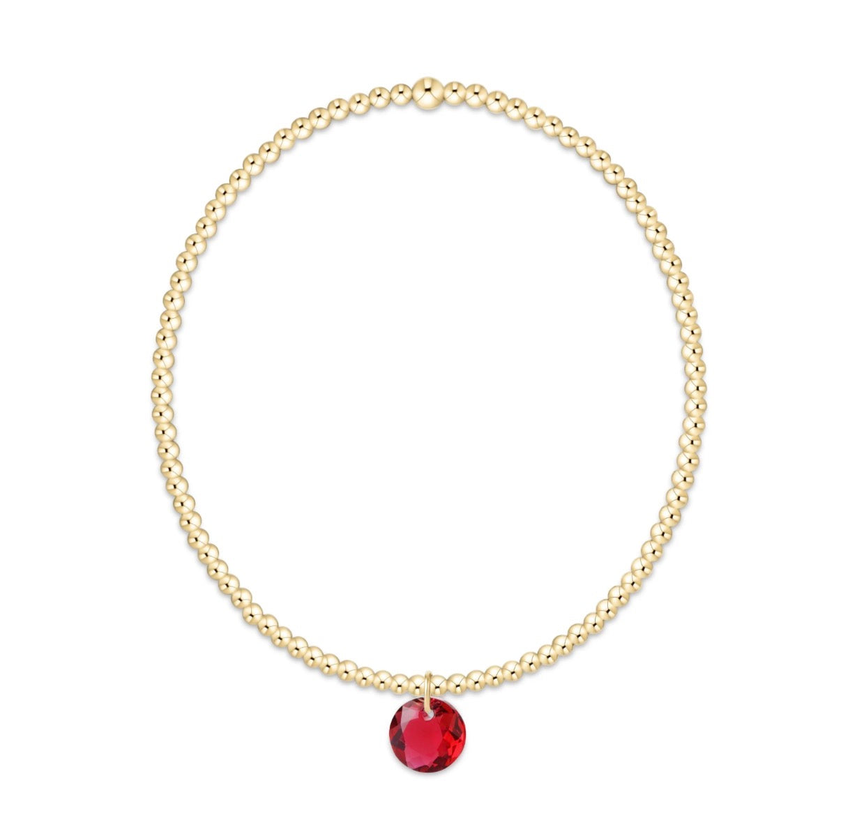 classic gold 2mm bracelet - reflection small charm