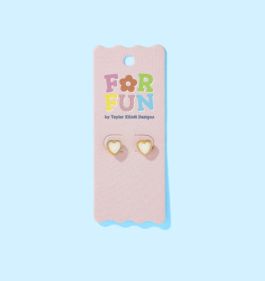 Cammie Heart Studs