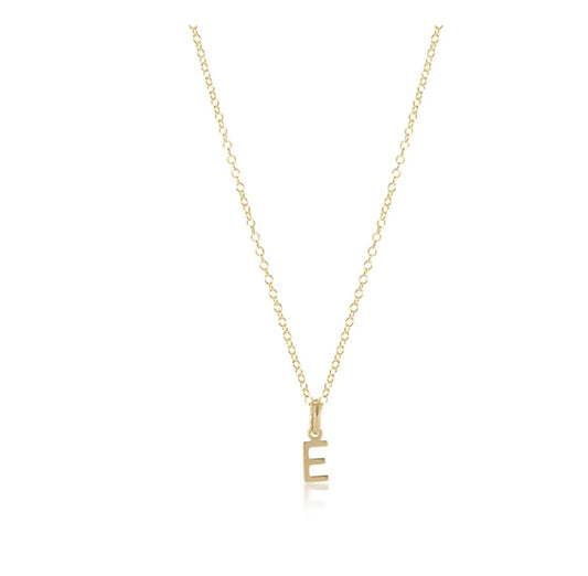 16" necklace gold - respect gold charm