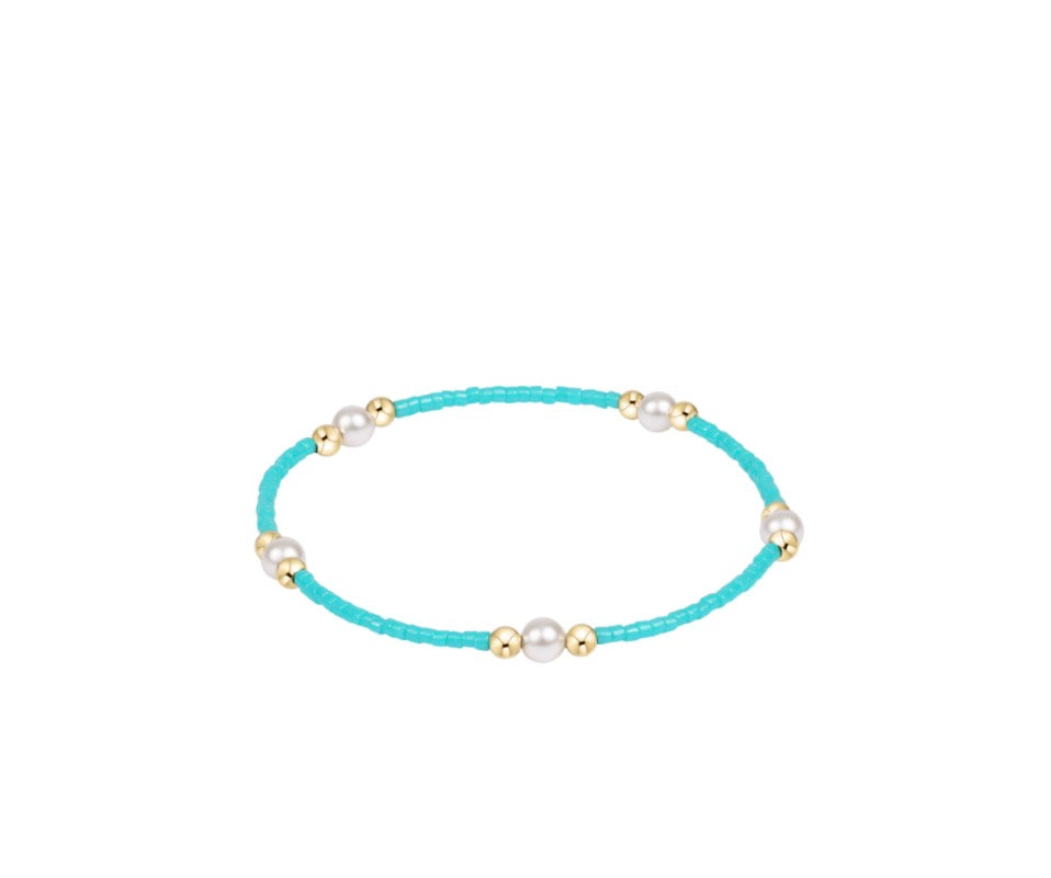 Hope Purpose Pearl Bracelet - Turquoise