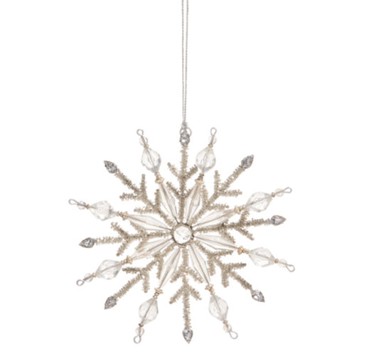 7.5" Jeweled Snowflake Ornament