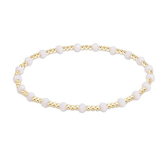 gameday flirty sincerity bracelet - white
