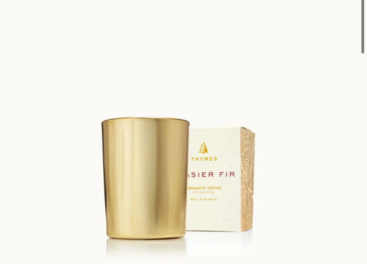 Frasier Fir Gold Votive Candle 2oz