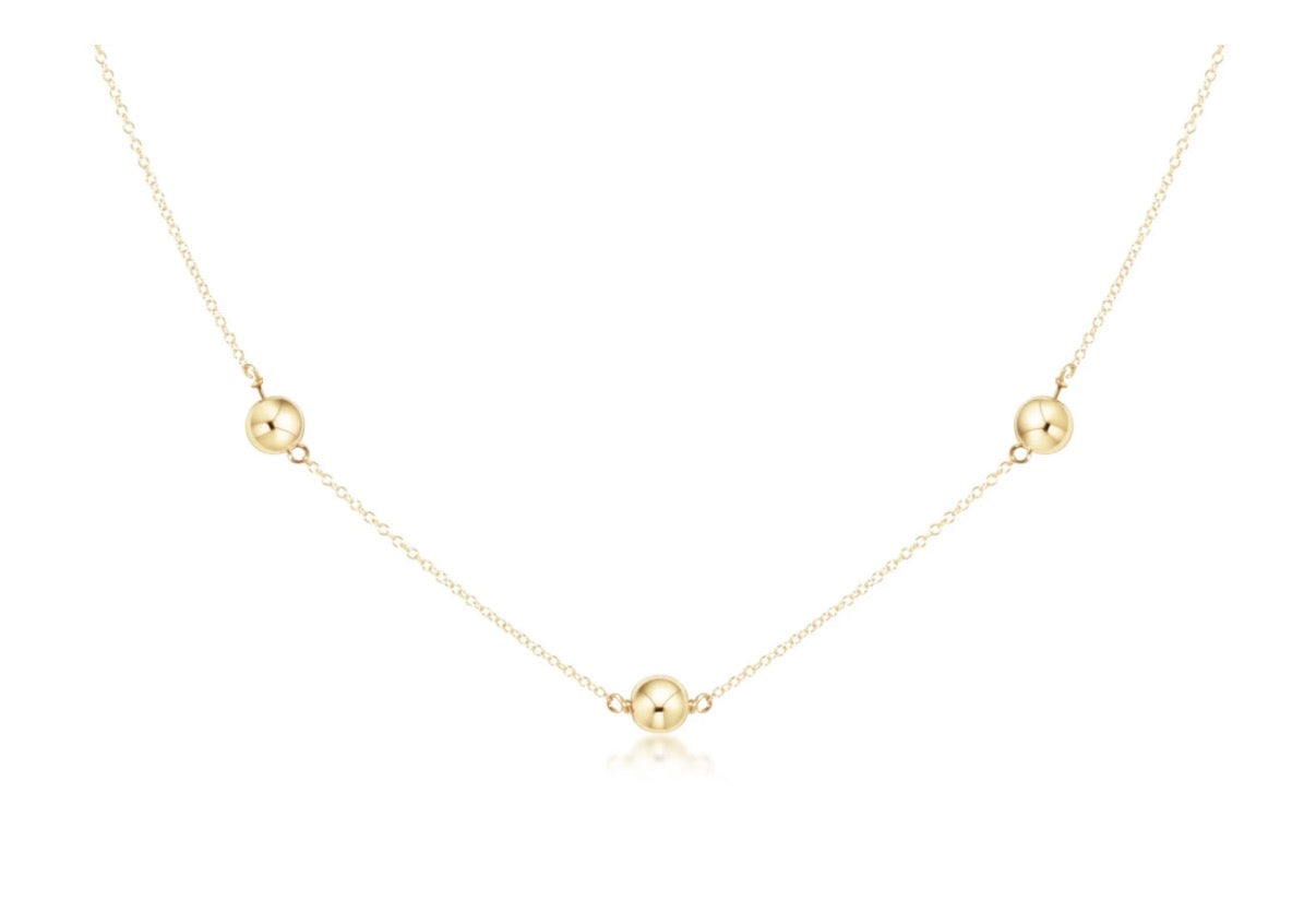 15” choker simplicity chain gold - classic 6mm gold