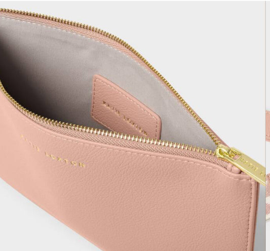 Hallie Wristlet Pouch- Blossom Pink