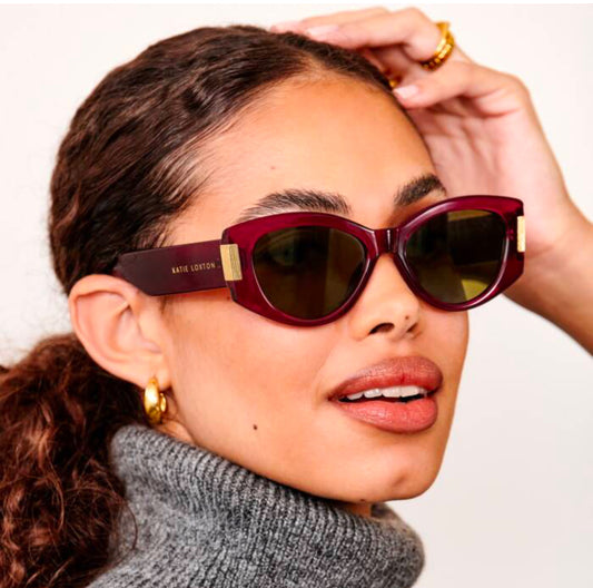 Rimini Sunglasses- Deep Red