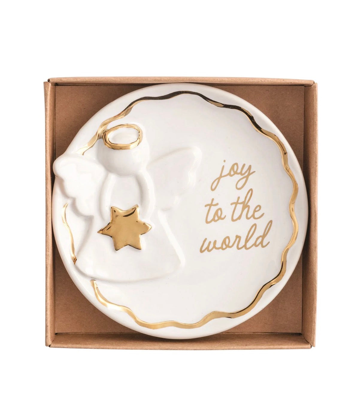 Gold Christmas Trinket Dish