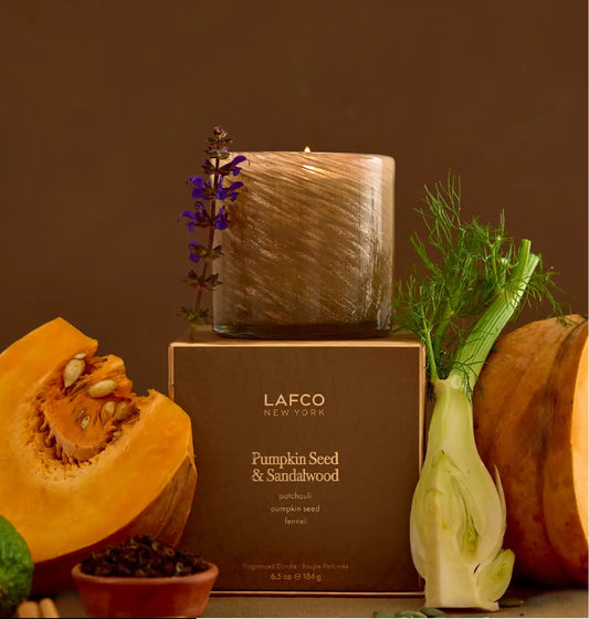 LAFCO 6.5oz Pumpkin Seed & Sandalwood Candle Classic