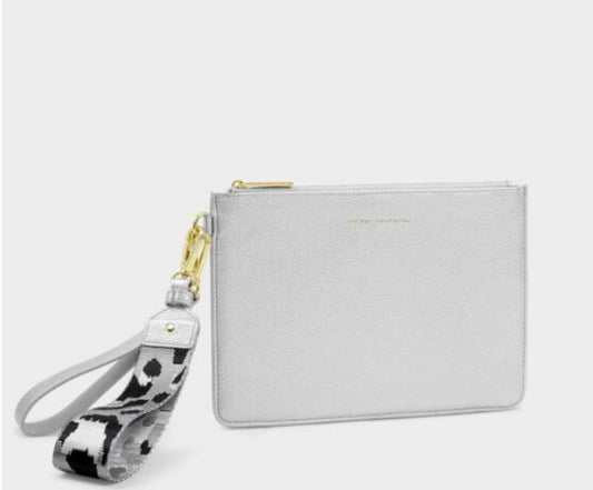 Hallie Purse Wristlet - Silver