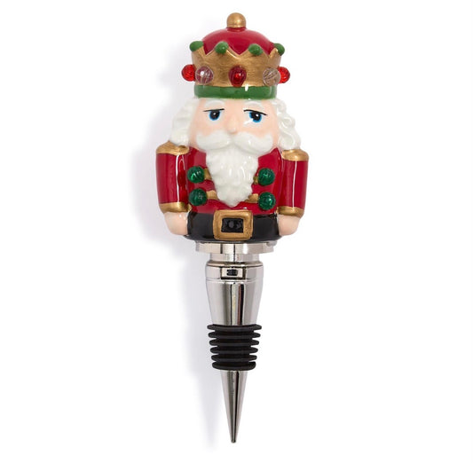 Light-Up Nutcracker Bottle Stopper in Gift Box
