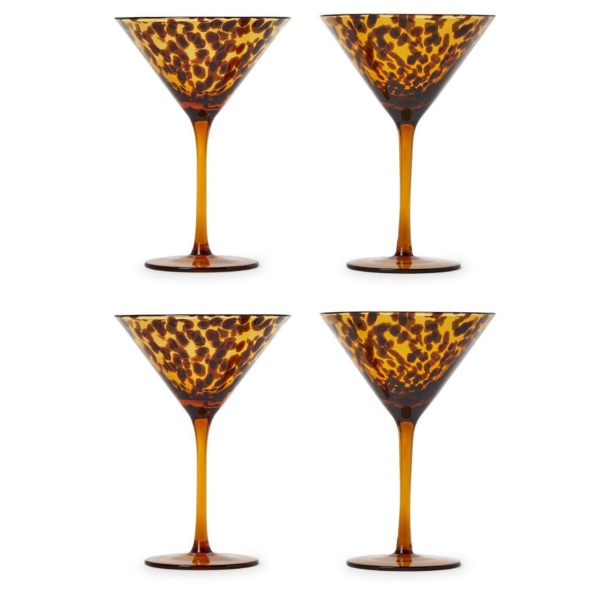 Tortoise Martini Glass