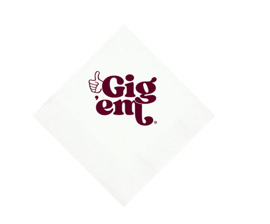 Texas A&M Cocktail Napkins