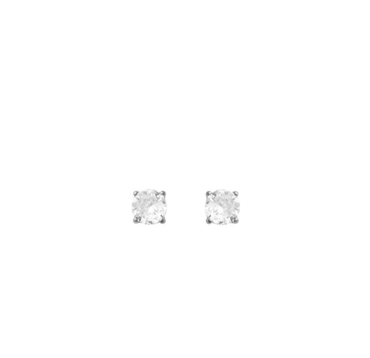 Haley Silver Studs- 8mm