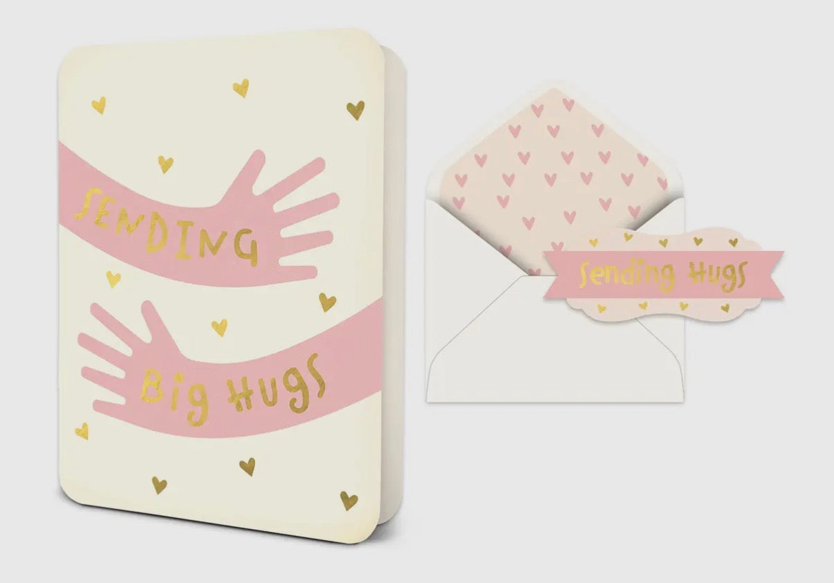 Sending Big Hugs Deluxe Greeting Card