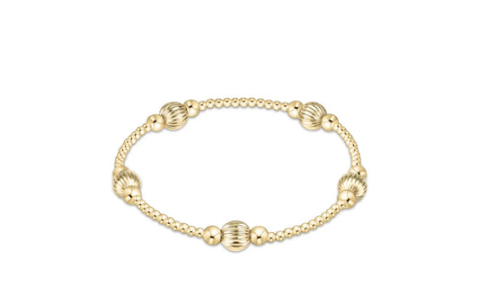 Classic Purpose Pattern 6mm Bead Bracelet- Dignity