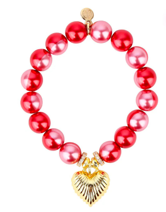 Rouge Coeur Beaded Bracelet