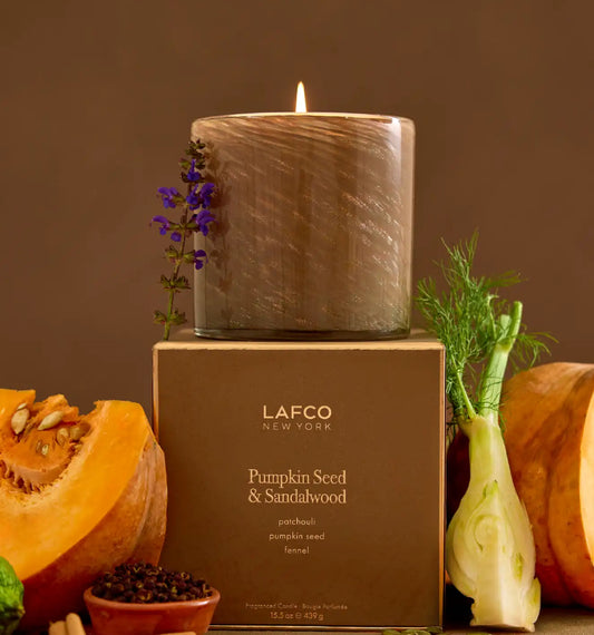 LAFCO 15.5oz Pumpkin Seed & Sandalwood Candle Classic