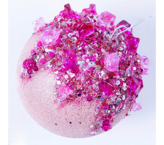 SUGAR CRYSTAL BALL - Hot & Light Pink
