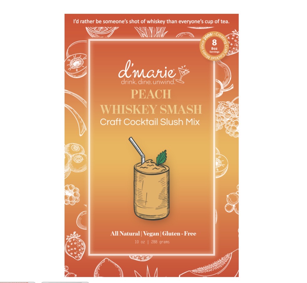 Peach Whiskey Smash