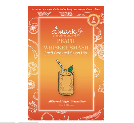 Peach Whiskey Smash