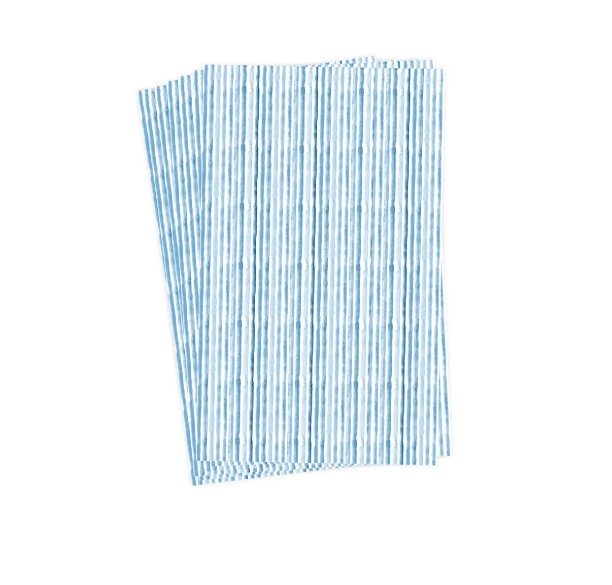Blue Watercolor Striped Guest Towels