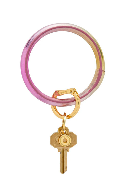 Leather Big O® Key Ring - Ombré Rosé