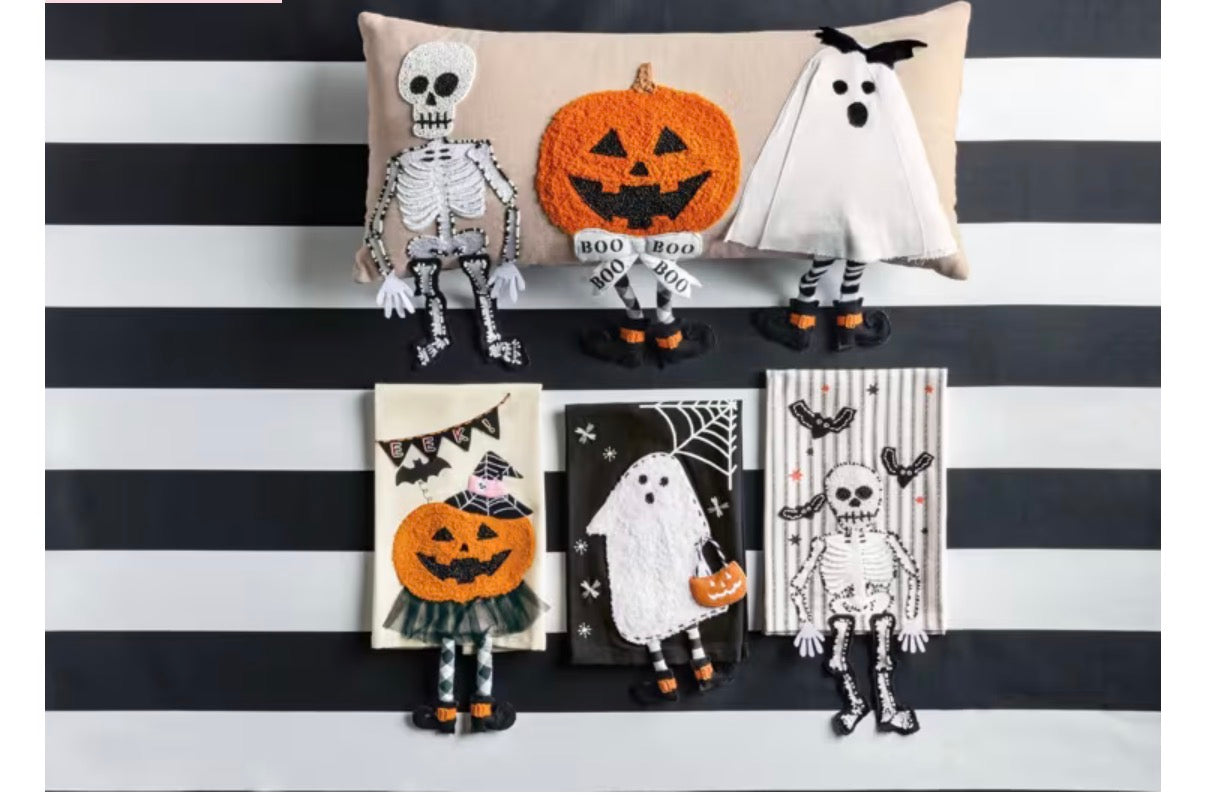 Halloween Dangle Leg Tea Towel