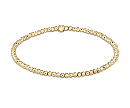 Classic Gold 2.5mm Bead Bracelet