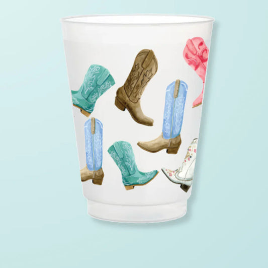Colorful Cowboy Frosted Cups