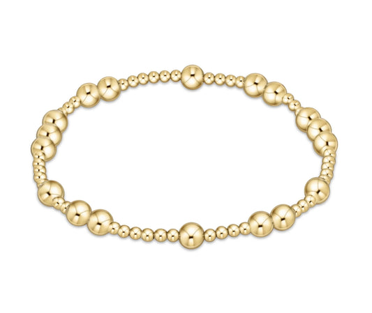 Hope Unwritten 5mm Bead Bracelet- Gold