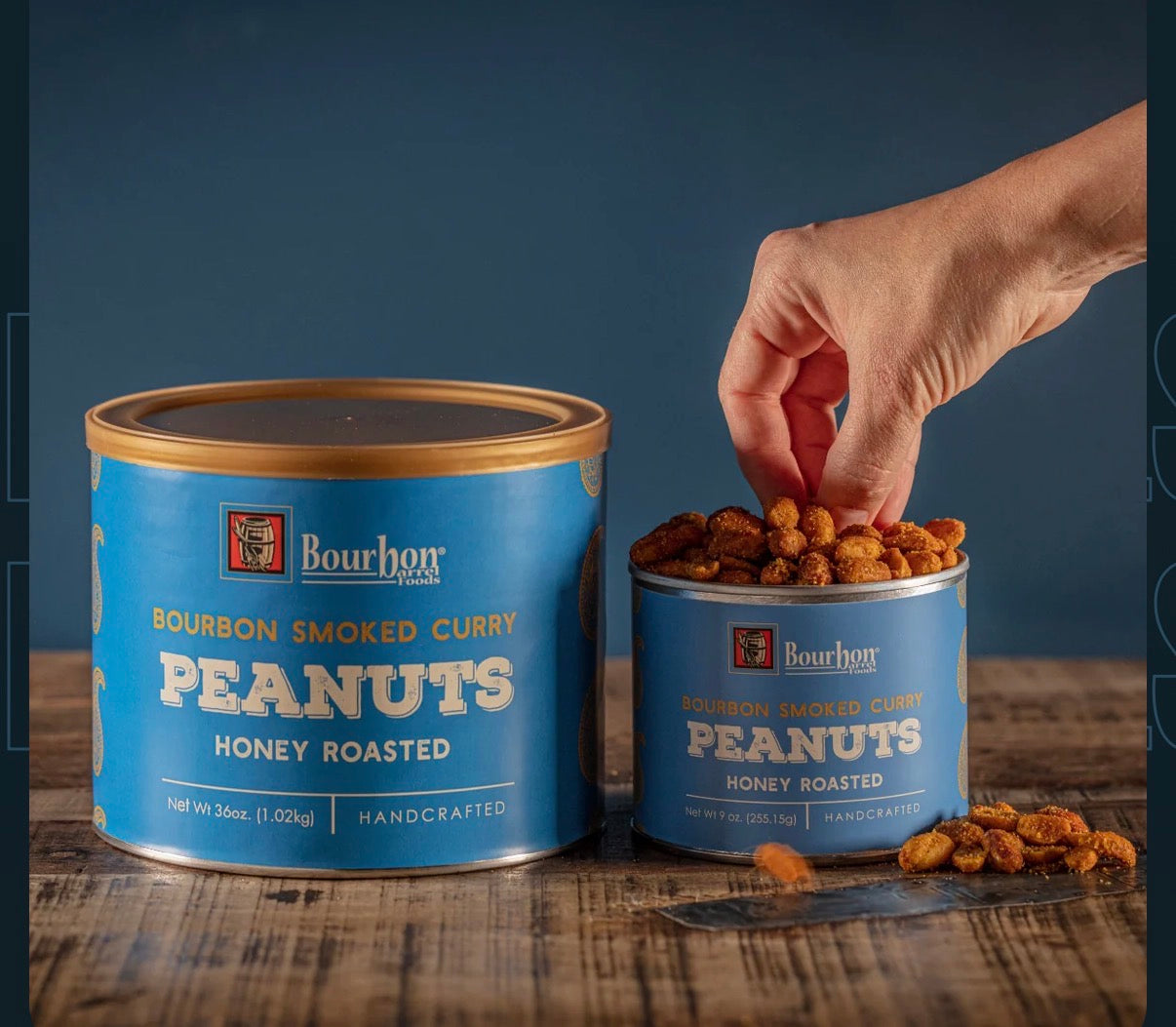 Bourbon Smoked Curry Honey Roasted Peanuts