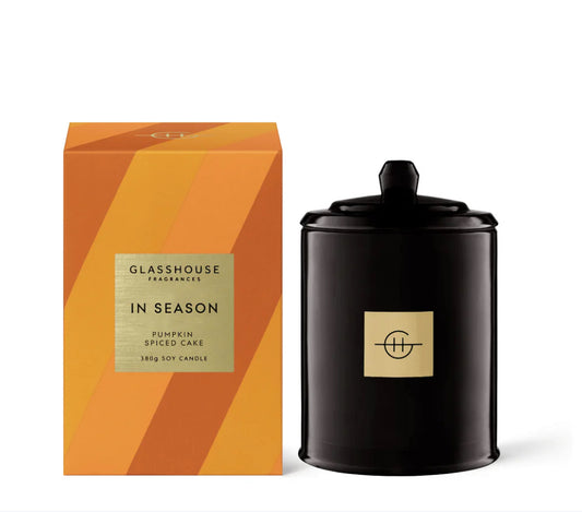 Pumpkin Spiced Cake 13.4oz Candle - Glasshouse Fragrances