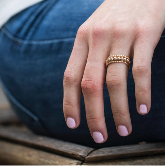 Classic Gold 3mm Bead Ring