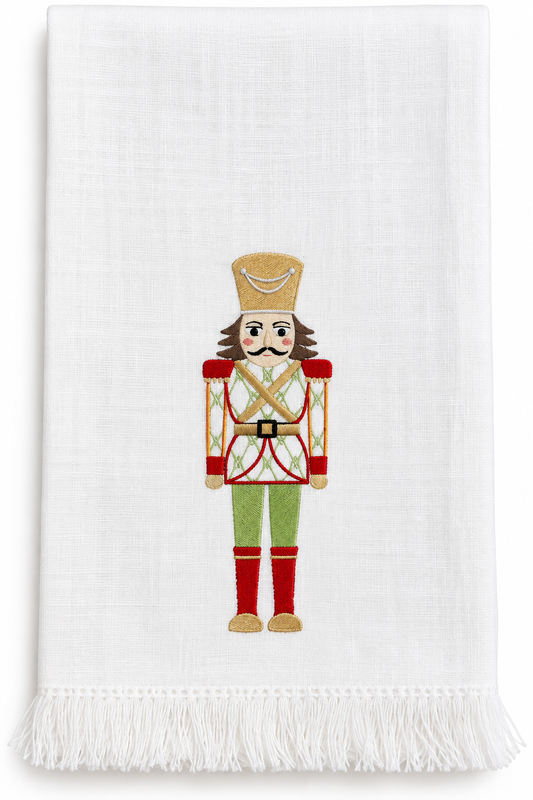 Nutcracker Fringe Tea Towel