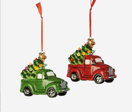 Lighted Truck Ornament