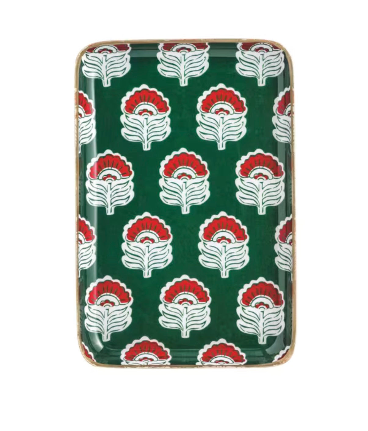Metal Christmas Tidbit Plate