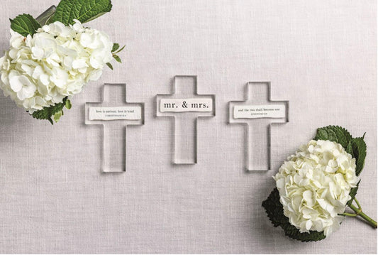 Acrylic Sentiment Cross