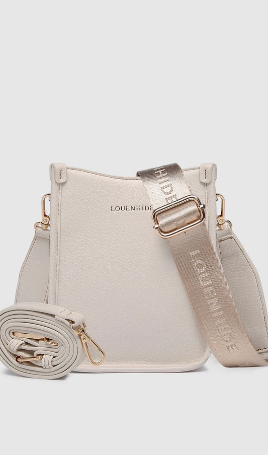 Parker Logo Crossbody- Vanilla