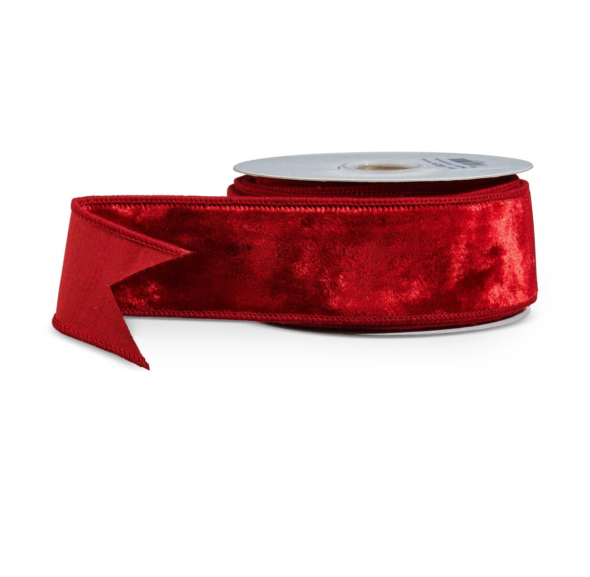 2.5" X 10 Yds Deep Red Velvet Wired Ribbon