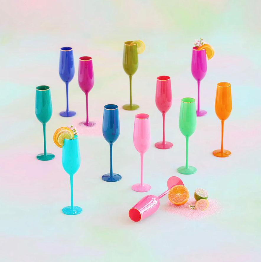 Sugar Plum Champagne Glasses