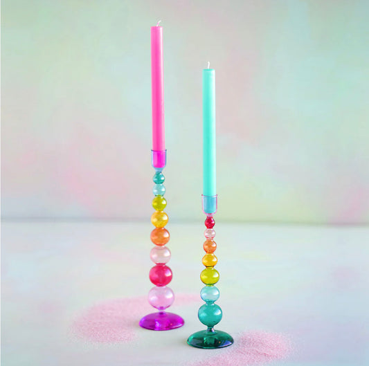 Rainbow Finial Candle Holder- Small