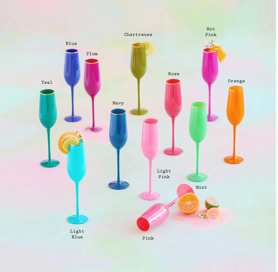 Sugar Plum Champagne Glasses