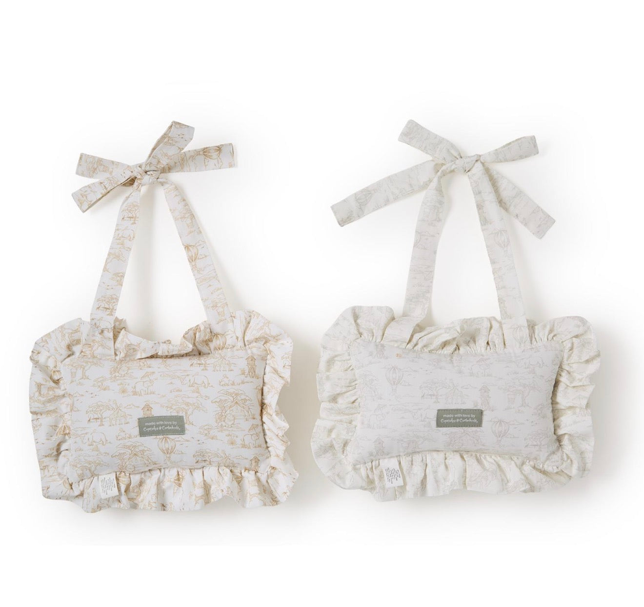 Ruffled Door Hanger - You Are Loved Beyond Measure - Taupe